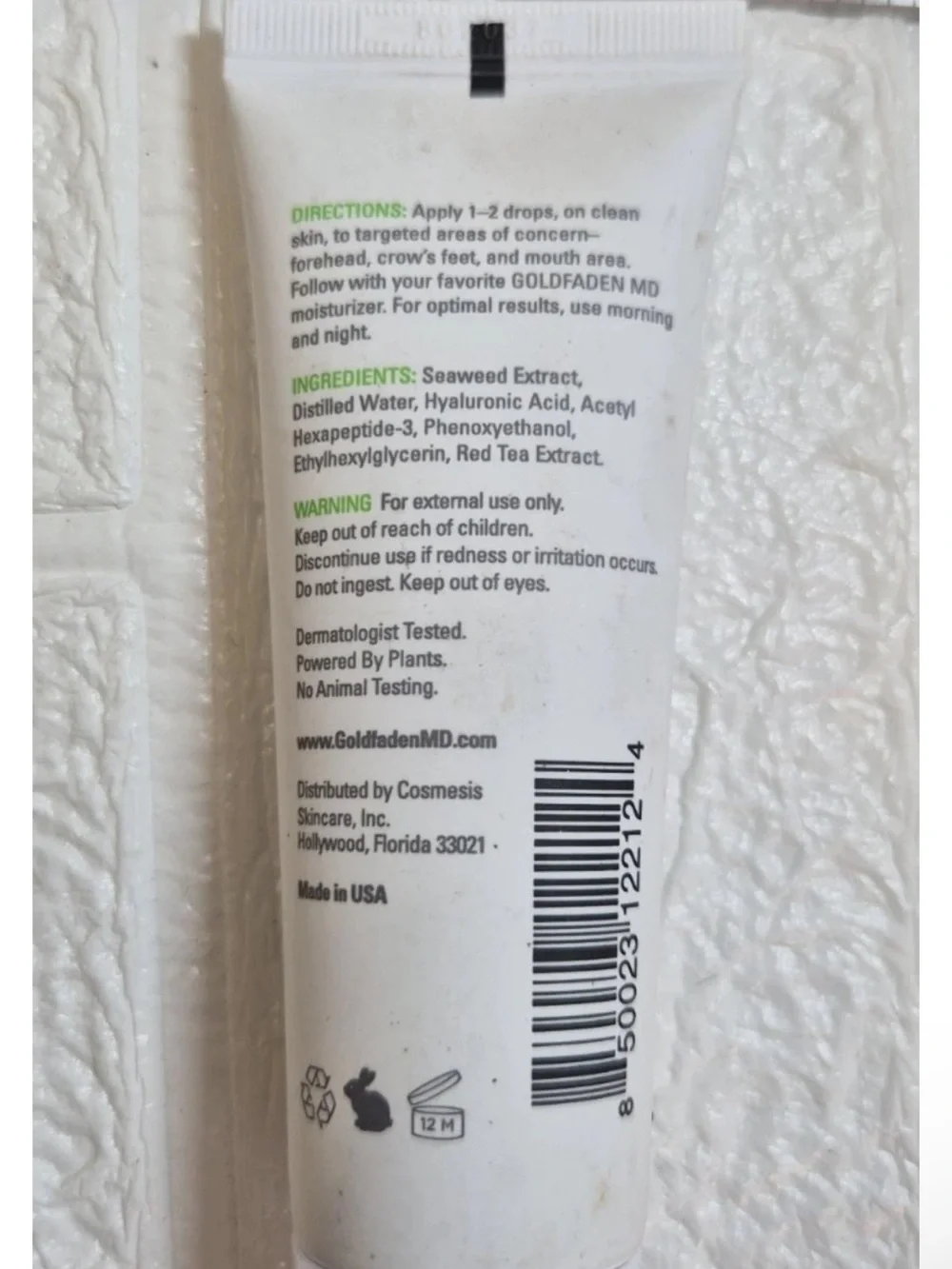 Goldfaden Md needle-less solution line smoothing concentrate 1.7oz New no box